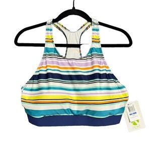 Next Tabata Sports Bra XL Racerback Striped Yoga‎ Gym Fitness Activewear Sporty